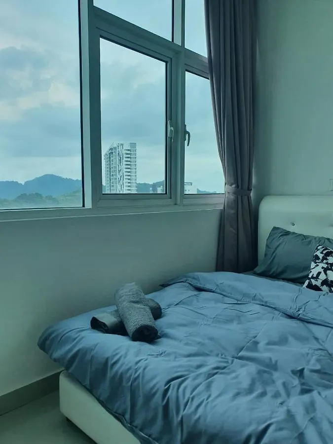 Seaview Condo 10Pax #10Minqueensbay #15Minspice Bayan Lepas Malezja